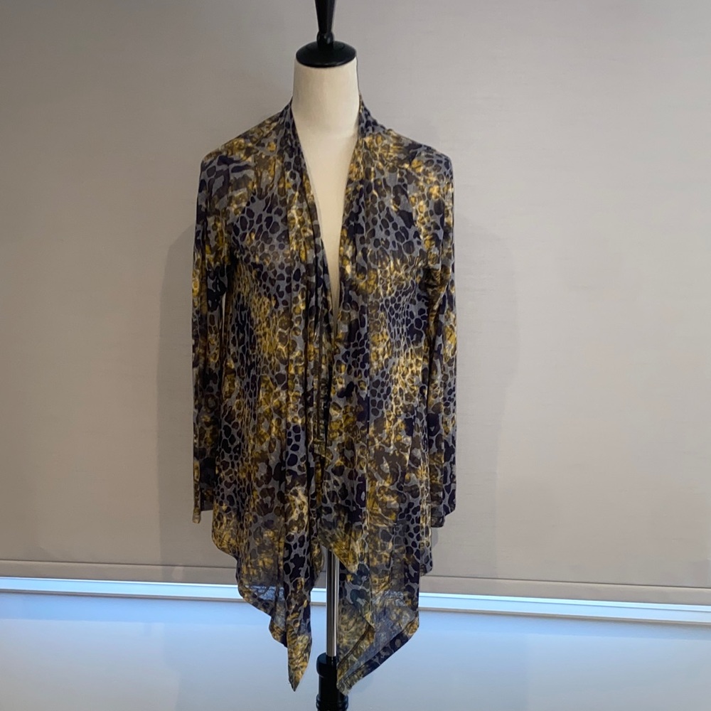 Calvin Klein grey and Yellow mustard Patterned light weight Fabric.